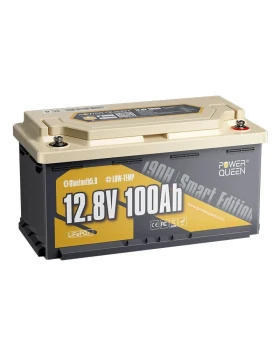 Μπαταρία λιθίου Power Queen LifePo4 12.8V 100Ah 190H Smart