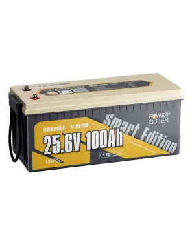 Μπαταρία λιθίου Power Queen LifePo4 25.6V 100Ah Smart