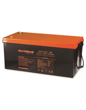 NORTHBATT NLFP 25.6V 200Ah 5120Wh LifePo4 battery with Bluetooth