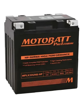 Μπαταρία MOTOBATT MPLX30UHD-HP Lithium 12V 20Ah (C20) 650CCA