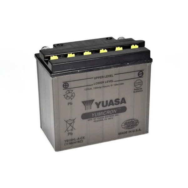 YUASA Battery Yumicron YB16HL-A-CX 12V 19Ah 255CCA (EN)