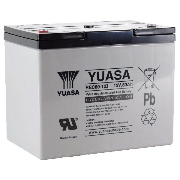 Μπαταρία YUASA REC80-12 VRLA - AGM 12V 80Ah
