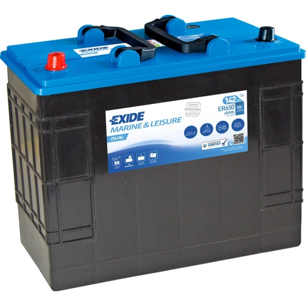 EXIDE Battery Dual ER650 12V 142Ah 850CCA A(EN)
