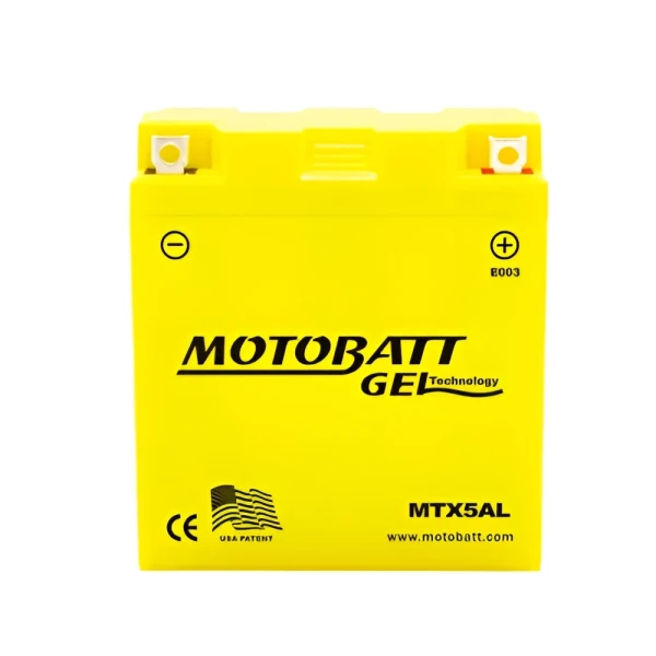 MOTOBATT GEL battery MTX5AL 12V 5Ah 85A (CCA)