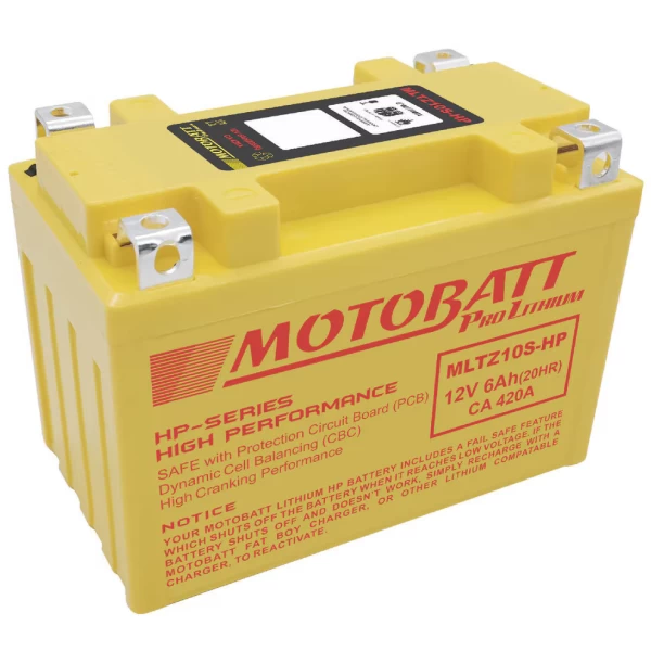 Μπαταρία MOTOBATT MLTZ10S-HP 12V 6Ah (20HR) 350A (CCA)