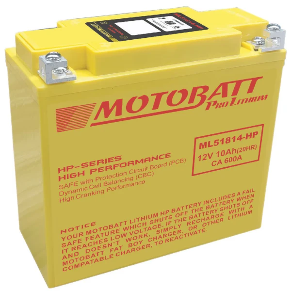 MOTOBATT Battery ML51814-HP 12V 10Ah (20HR) 500A (CCA)