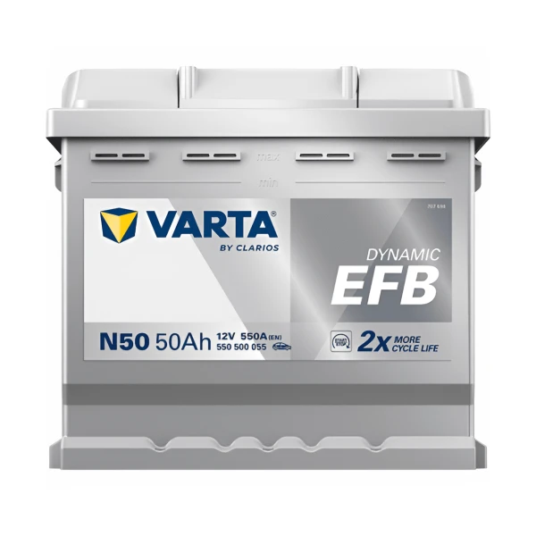 VARTA Battery Start Stop EFB N50 12V 50Ah 550CCA