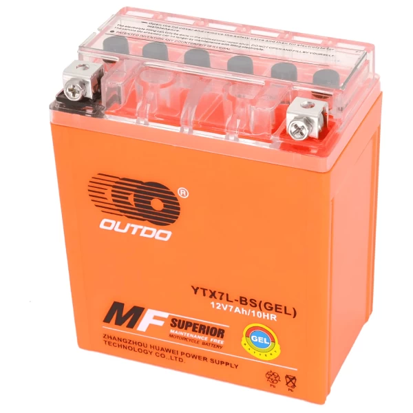 OUTDO Battery YTX7L-BS iGEL12V 7Ah 135CCA (EN)