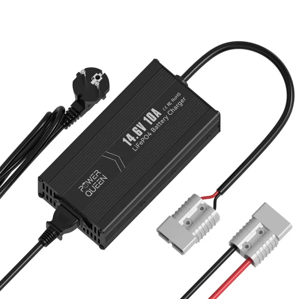 Lithium battery charger POWER QUEEN 14.6V 10A LiFePO4