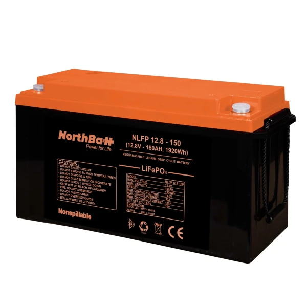 Μπαταρία λιθίου NORTHBATT NLFP 12.8V 150Ah 1920Wh LifePo4 με Bluetooth