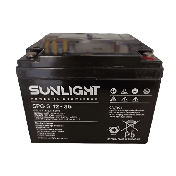 Μπαταρία SUNLIGHT SPG S 12-35 12V 35Ah VRLA - GEL