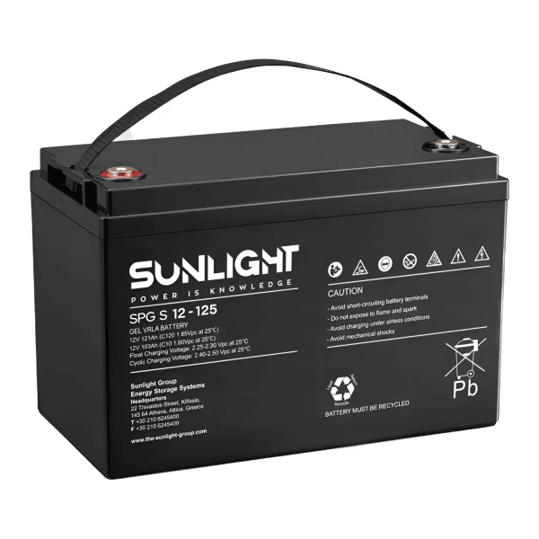 SUNLIGHT Battery SPG S 12-125 12V 125Ah VRLA - GEL
