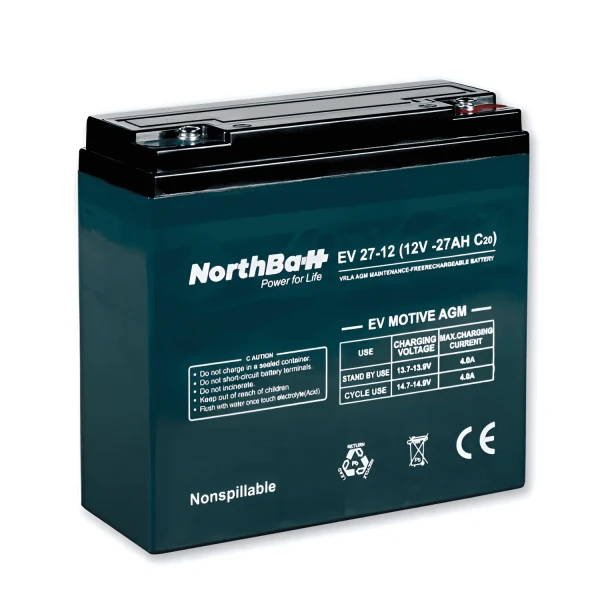 NORTHBATT battery 27-12 EV 12V 27Ah VRLA - AGM EV Motive