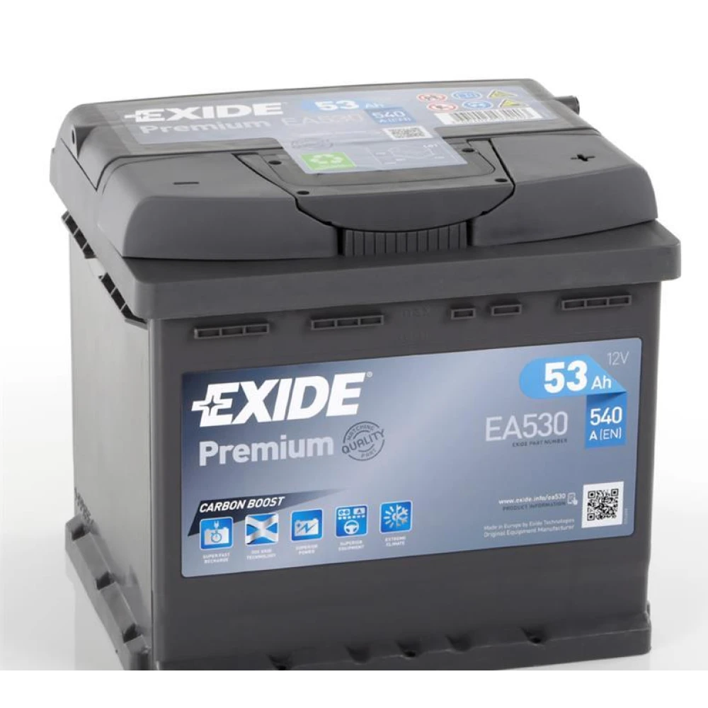 Μπαταρία EXIDE Premium EA530 12V 53Ah 540CCA A(EN)
