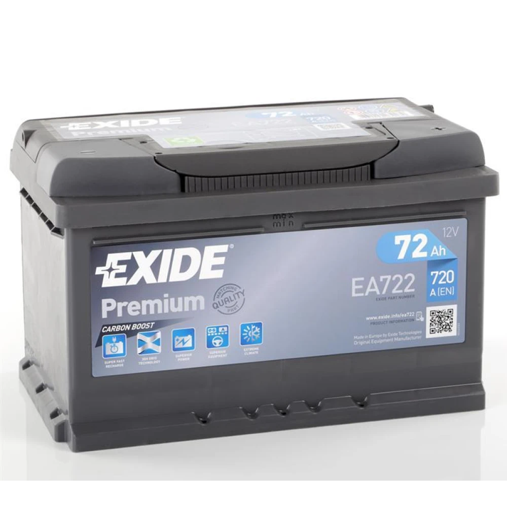 Μπαταρία EXIDE Premium EA722 12V 72Ah 720CCA A(EN)