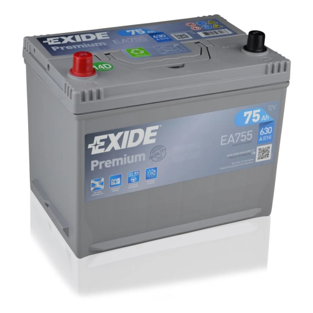 Μπαταρία EXIDE Premium EA755 12V 75Ah 630CCA A(EN)