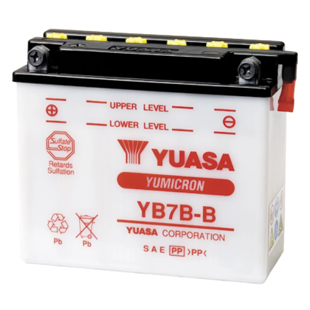 YUASA Battery Yumicron YB7B-B 12V 7Ah 80CCA (EN)