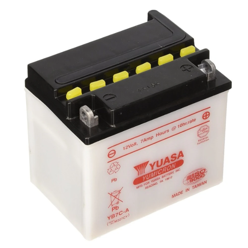 YUASA Battery Yumicron YB7C-A 12V 7.4Ah 75CCA (EN)