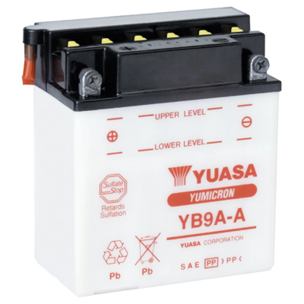 YUASA Battery Yumicron YB9A-A 12V 9Ah 124CCA (EN)