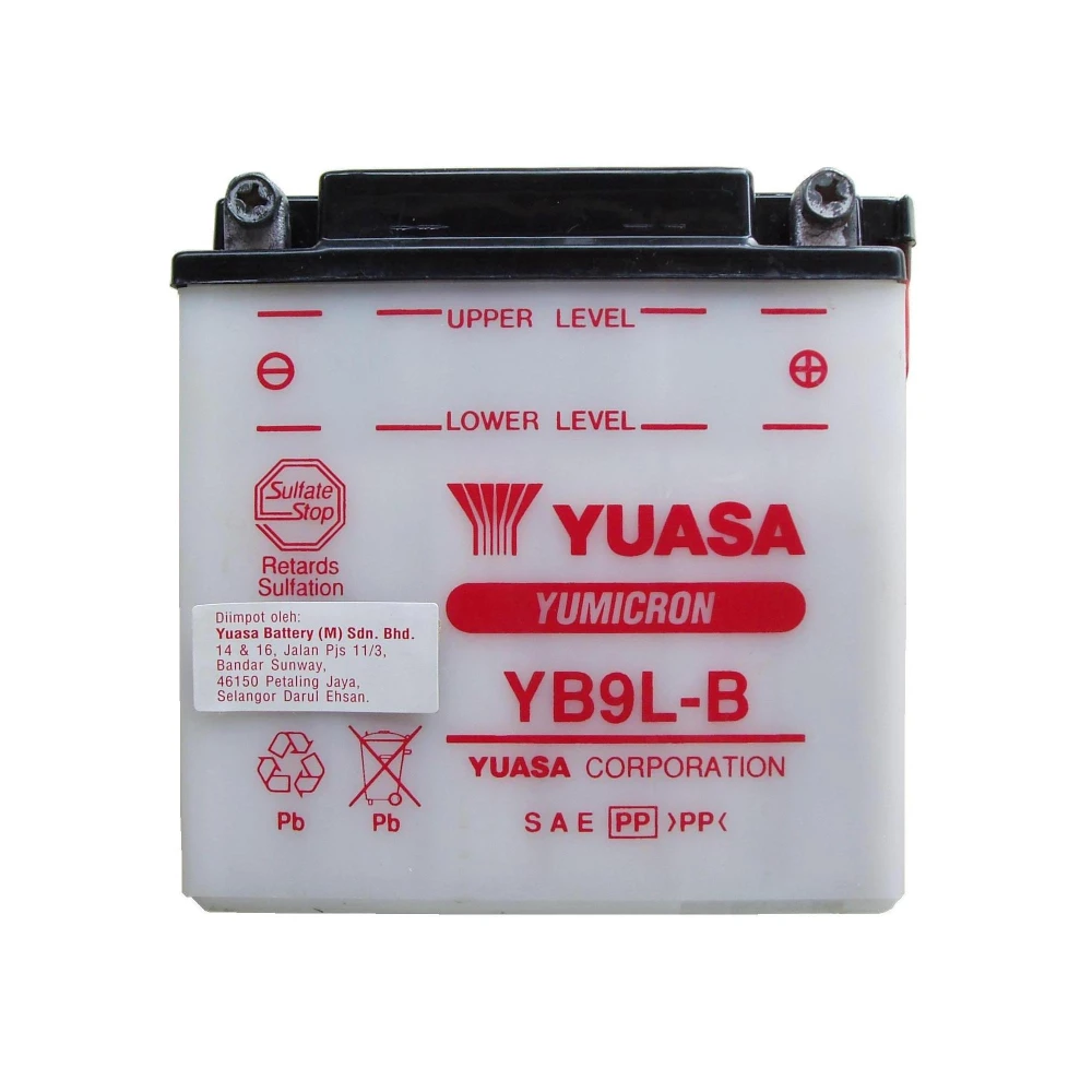 Μπαταρία YUASA Yumicron YB9L-B 12V 9Ah 130CCA