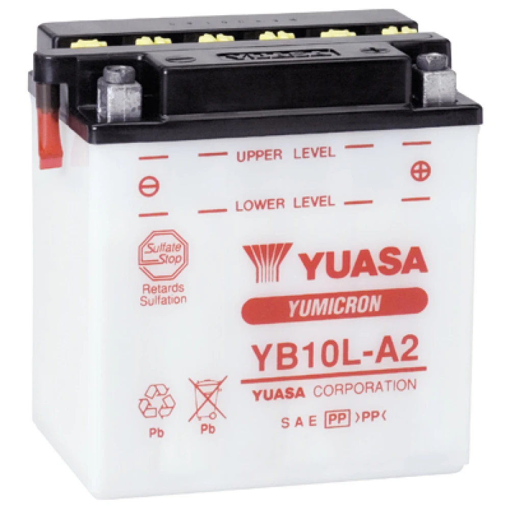 YUASA Battery Yumicron YB10L-A2 12V 11Ah 120CCA (EN)