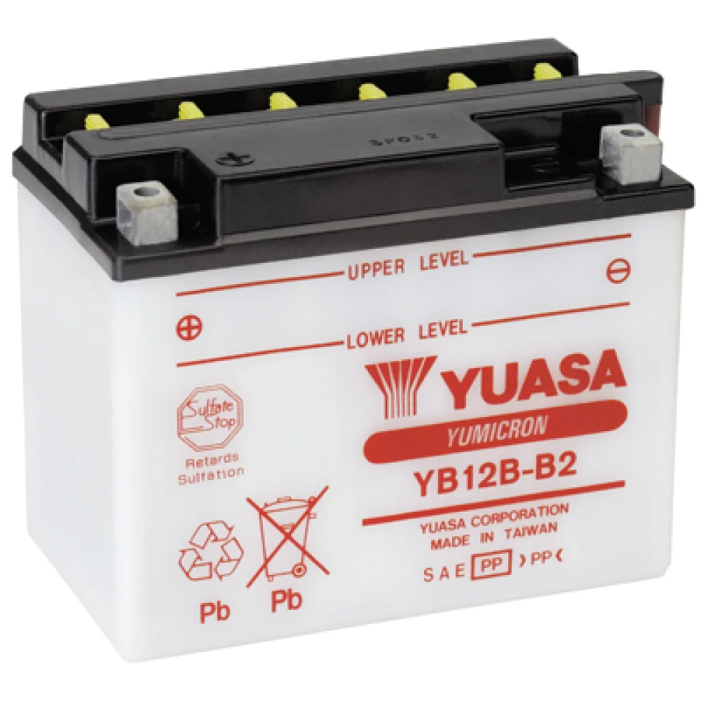 Μπαταρία YUASA Yumicron YB12B-B2 12V 12Ah (10HR) 165CCA (EN)