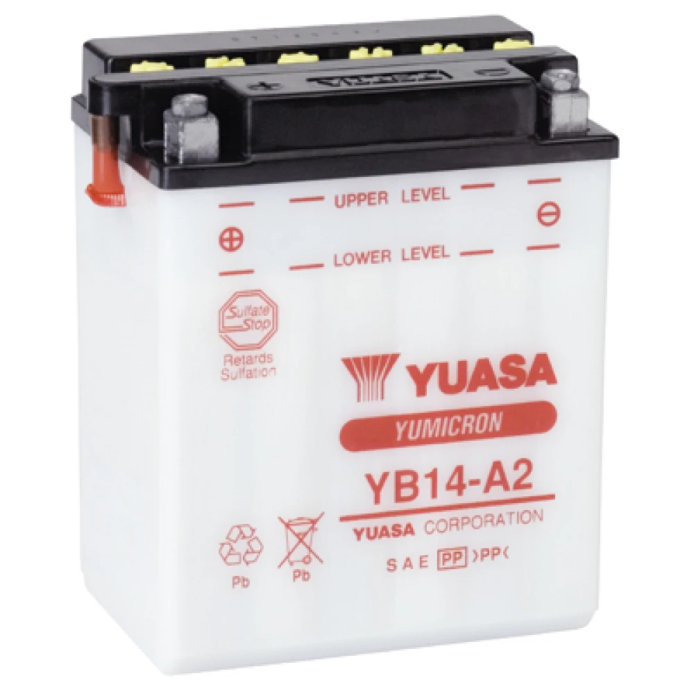 YUASA Battery Yumicron YB14-A2 12V 14Ah (10HR) 190CCA (EN)