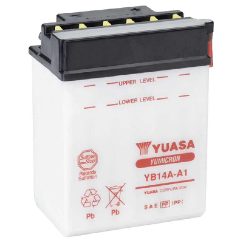 YUASA Battery Yumicron YB14A-A1 12V 14Ah 190CCA (EN)