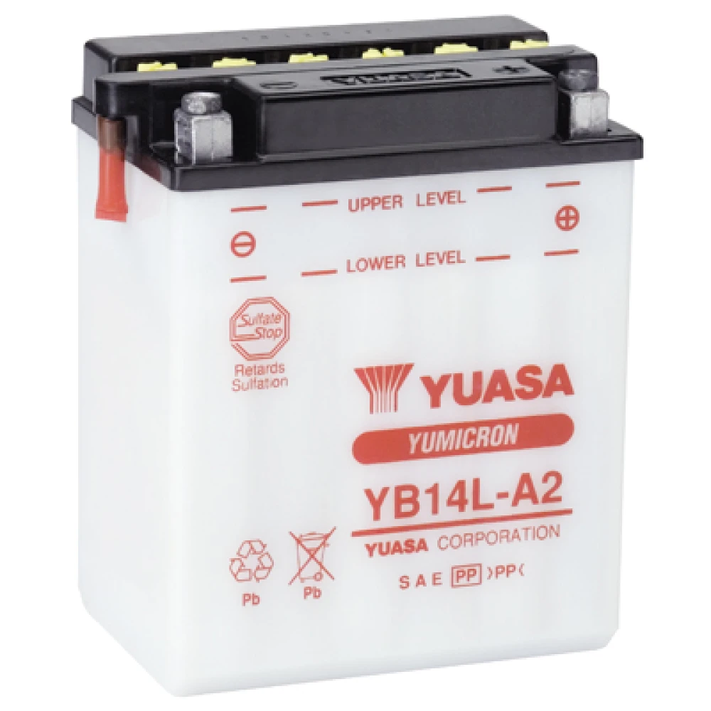 Μπαταρία YUASA Yumicron YB14L-A2 12V 14Ah 190CCA (EN)