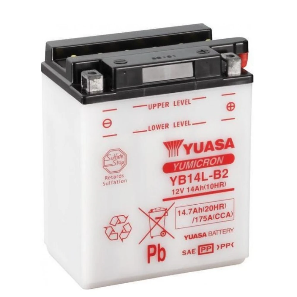 YUASA Battery Yumicron YB14L-B2 12V 14Ah 190CCA (EN)