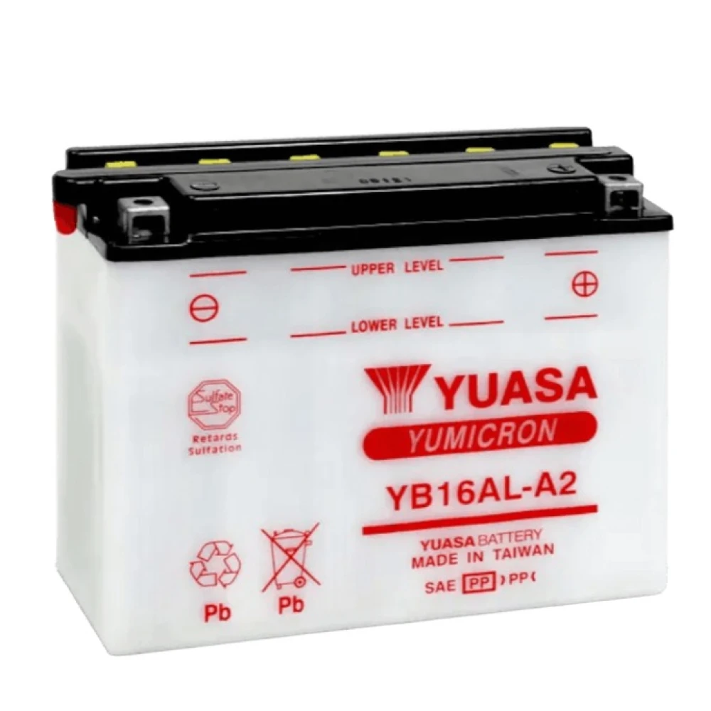 YUASA Battery Yumicron YB16AL-A2 12V 16Ah 200CCA (EN)
