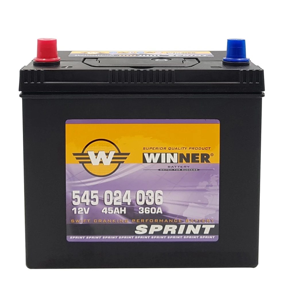 Μπαταρία WINNER Sprint 545 024 036 45Ah (C20) 360CCA (EN)