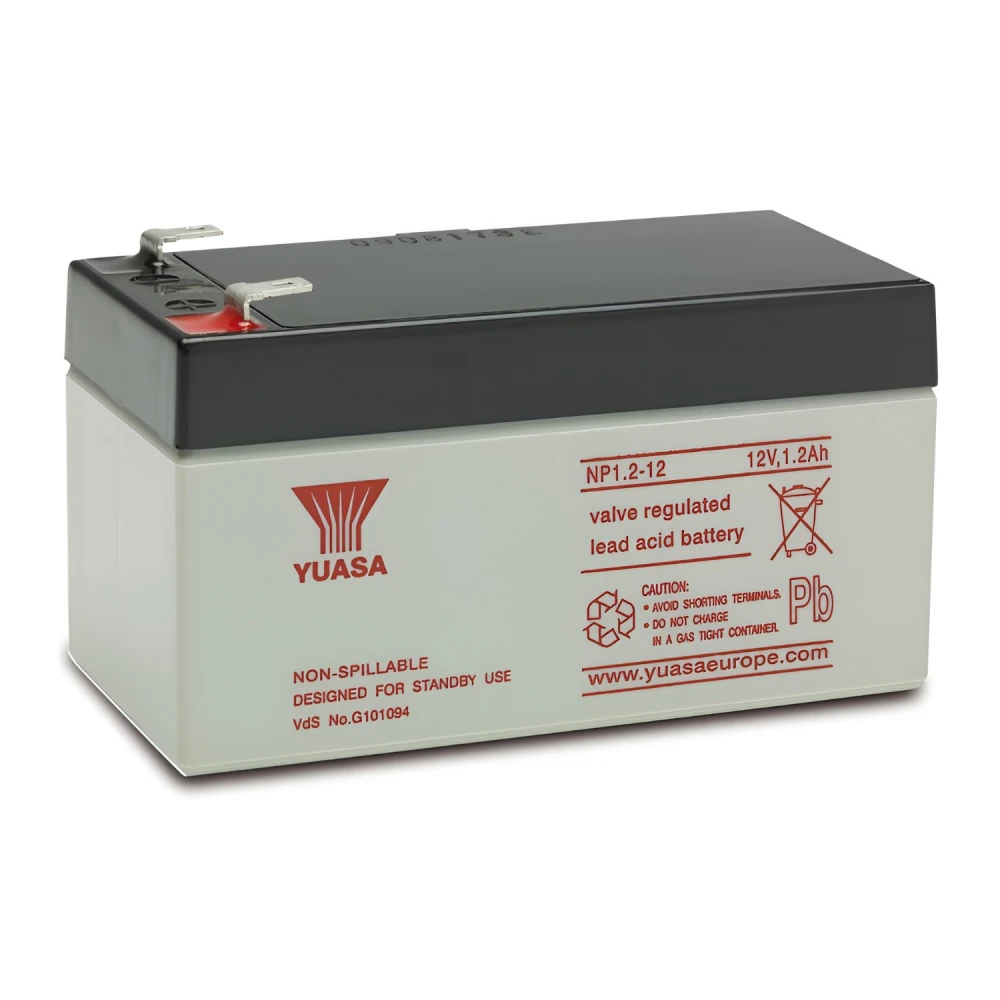 Μπαταρία YUASA NP1.2-12 VRLA - AGM 12V 1.2Ah