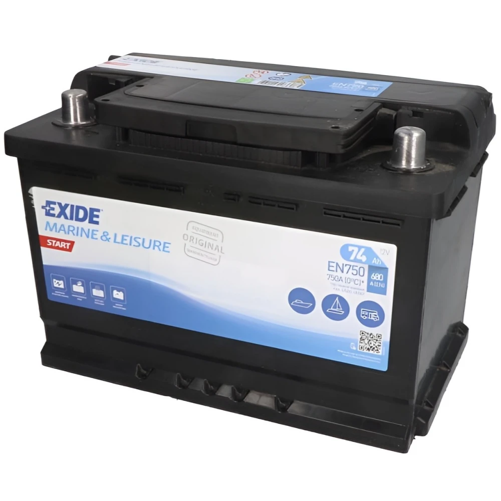 Μπαταρία Exide marine & leisure EN750 12V 74Ah 680A (EN)