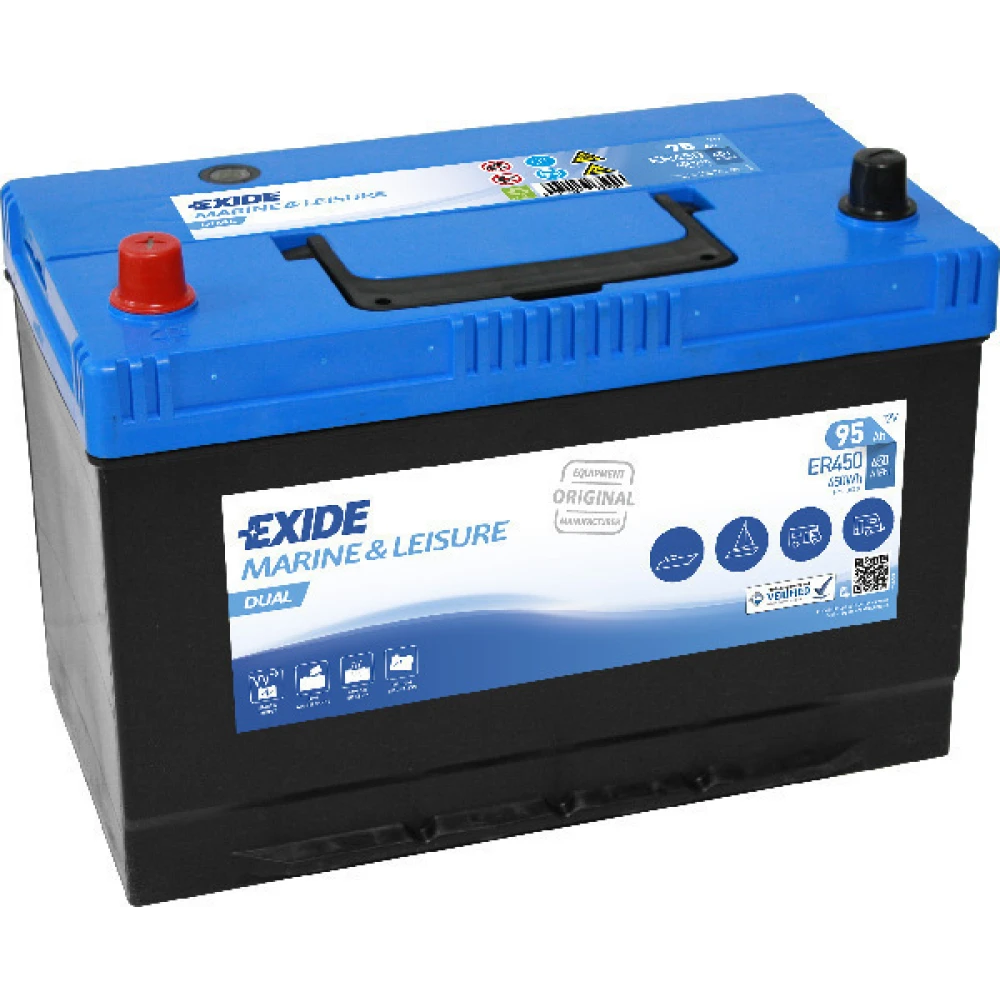 Μπαταρία EXIDE Dual ER450 12V 95Ah 650CCA A(EN)