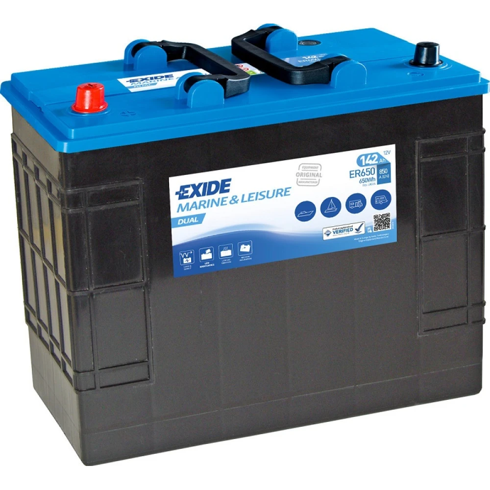 Μπαταρία EXIDE Dual ER650 12V 142Ah 850CCA A(EN)