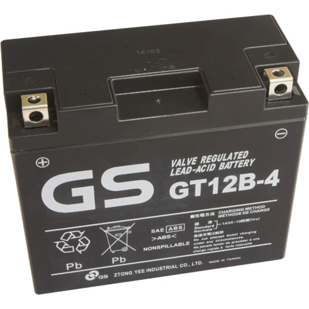 GS AGM Battery GT12B-4 12V 10Ah (10HR) 180CCA (EN)