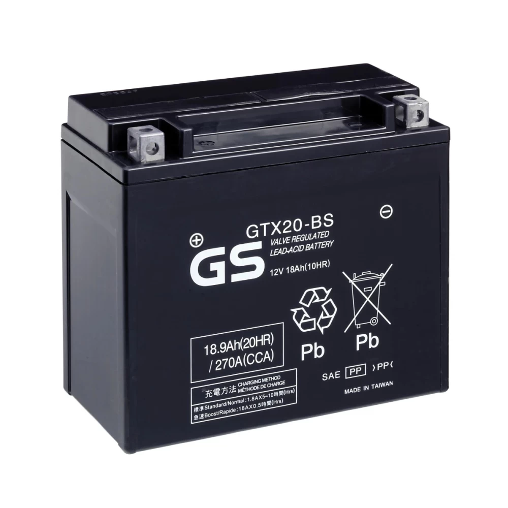 Μπαταρία GS AGM GTX20-BS 12V 18Ah (10HR) 270CCA (EN)