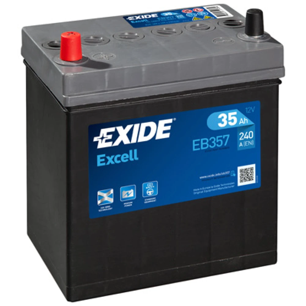 EXIDE Battery Excell EB357 12V 35Ah 240CCA A(EN)