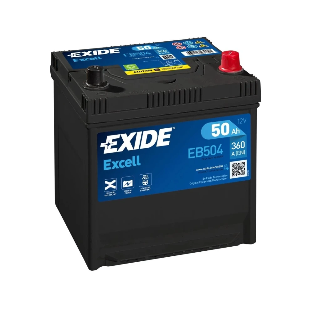 Μπαταρία EXIDE Excell EB504 12V 50Ah 360CCA A(EN)