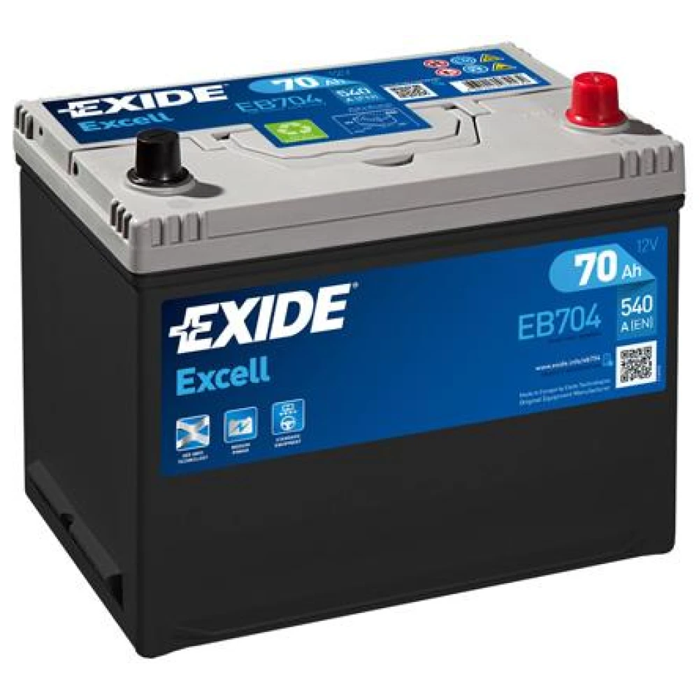 Μπαταρία EXIDE Excell EB704 12V 70Ah 540CCA A(EN)