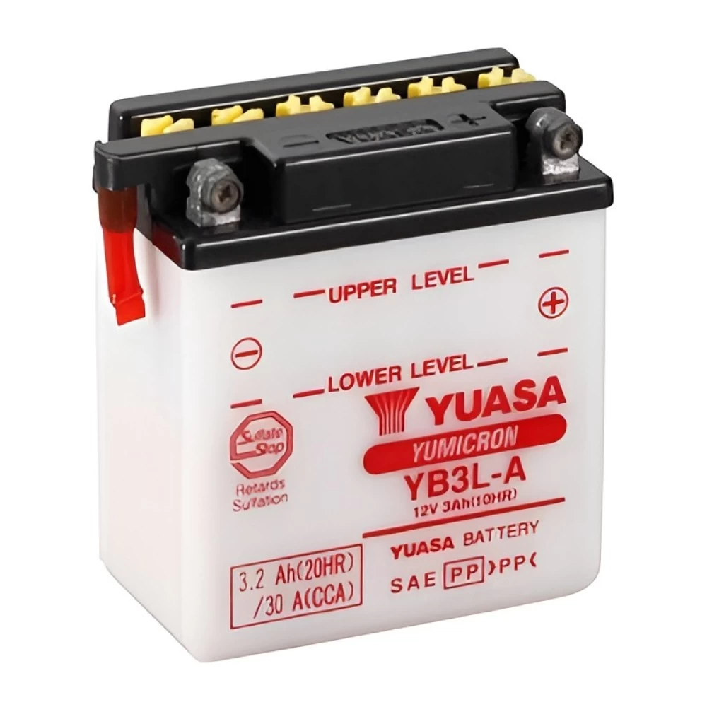YUASA Battery Yumicron YB3L-A 12V 3Ah 30CCA (EN)