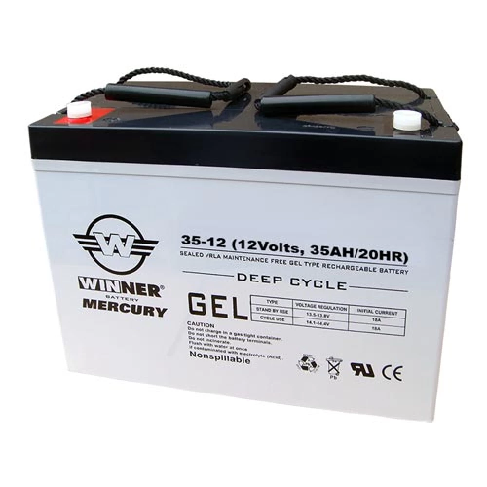 Μπαταρία WINNER Mercury VRLA-GEL 12V 35Ah (C20)