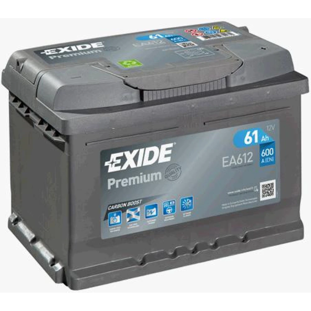 Μπαταρία EXIDE Premium EA612 12V 61Ah 600CCA A(EN)