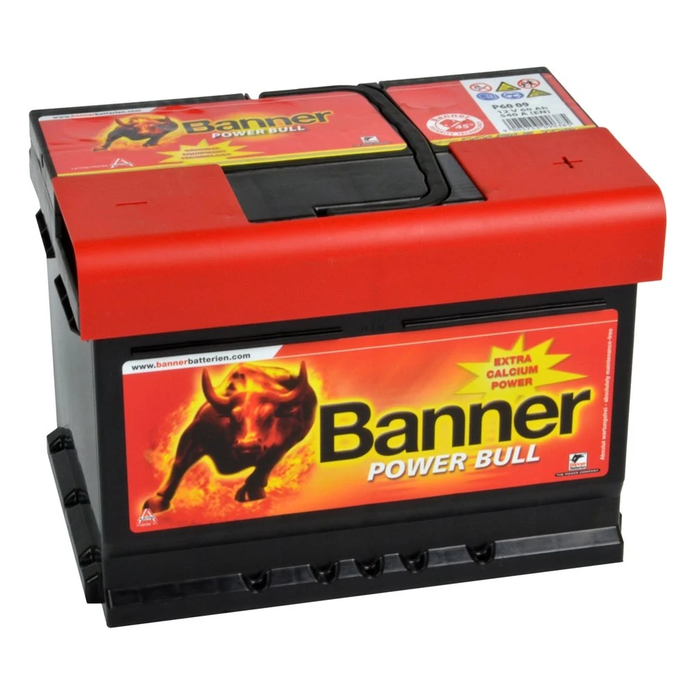  Μπαταρία BANNER Power Bull P6009 (P5519) 12V 60Ah (C20) 540CCA