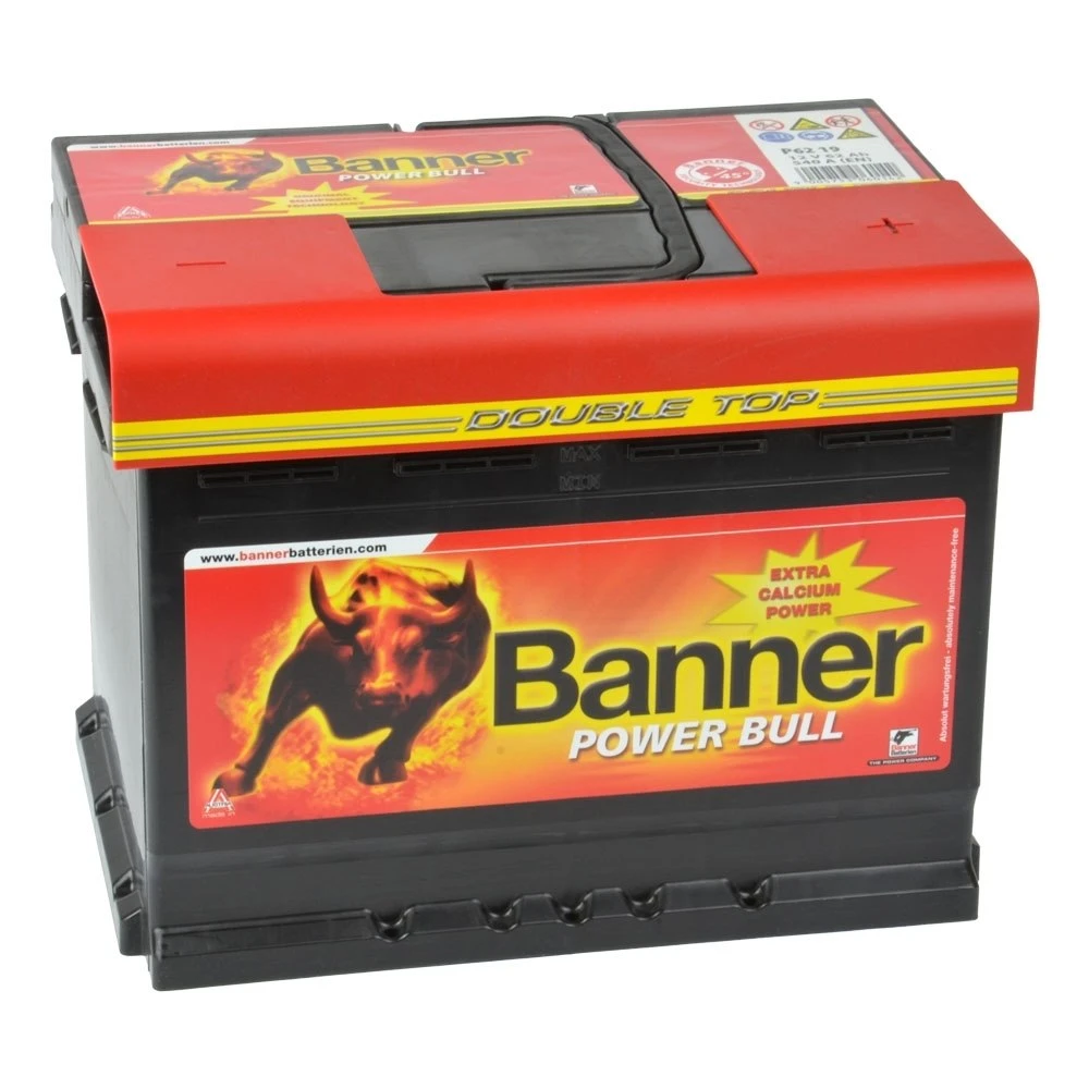 Μπαταρία BANNER Power Bull P6219 12V 62Ah (C20) 550CCA