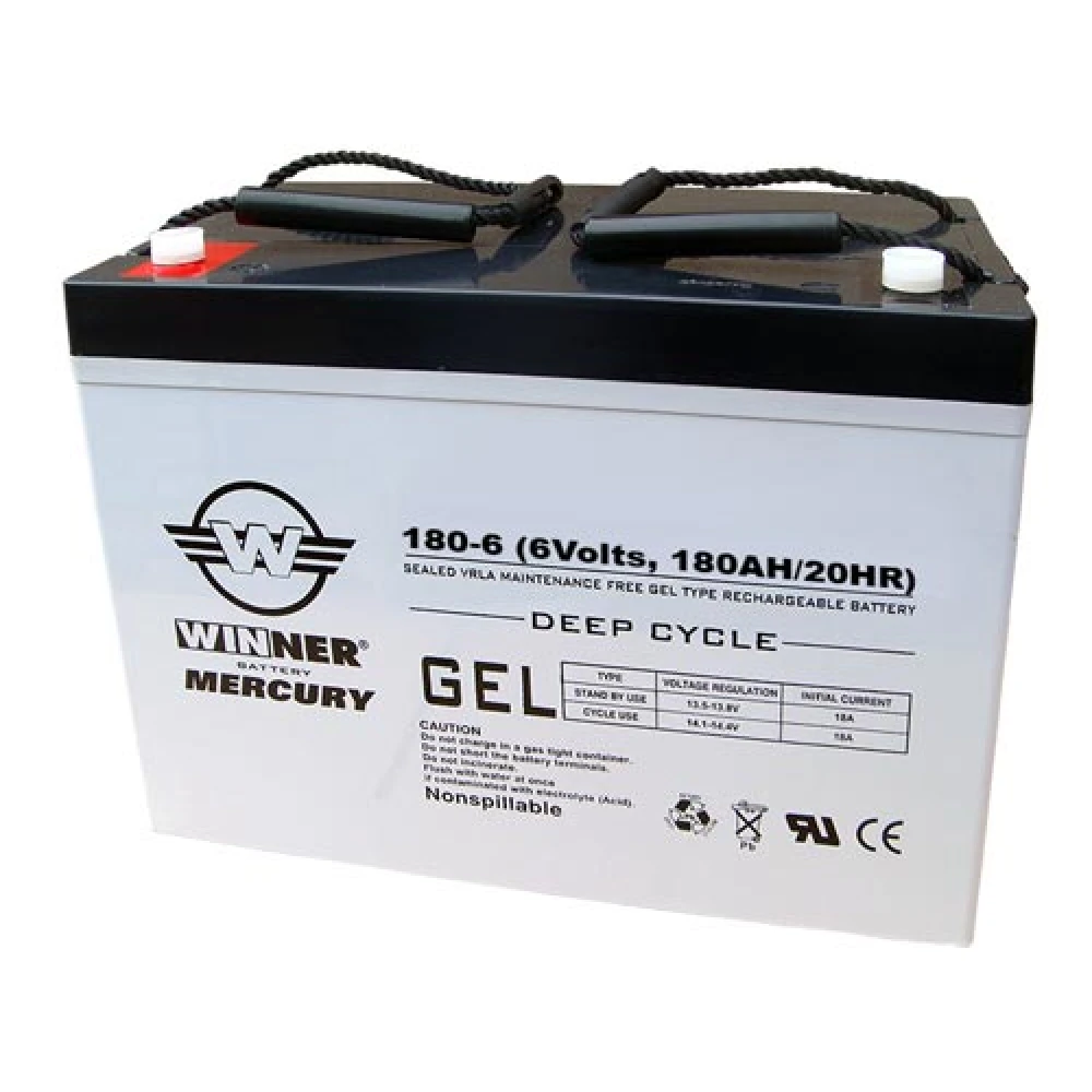 Μπαταρία WINNER Mercury VRLA-GEL 6V 180Ah (C20)