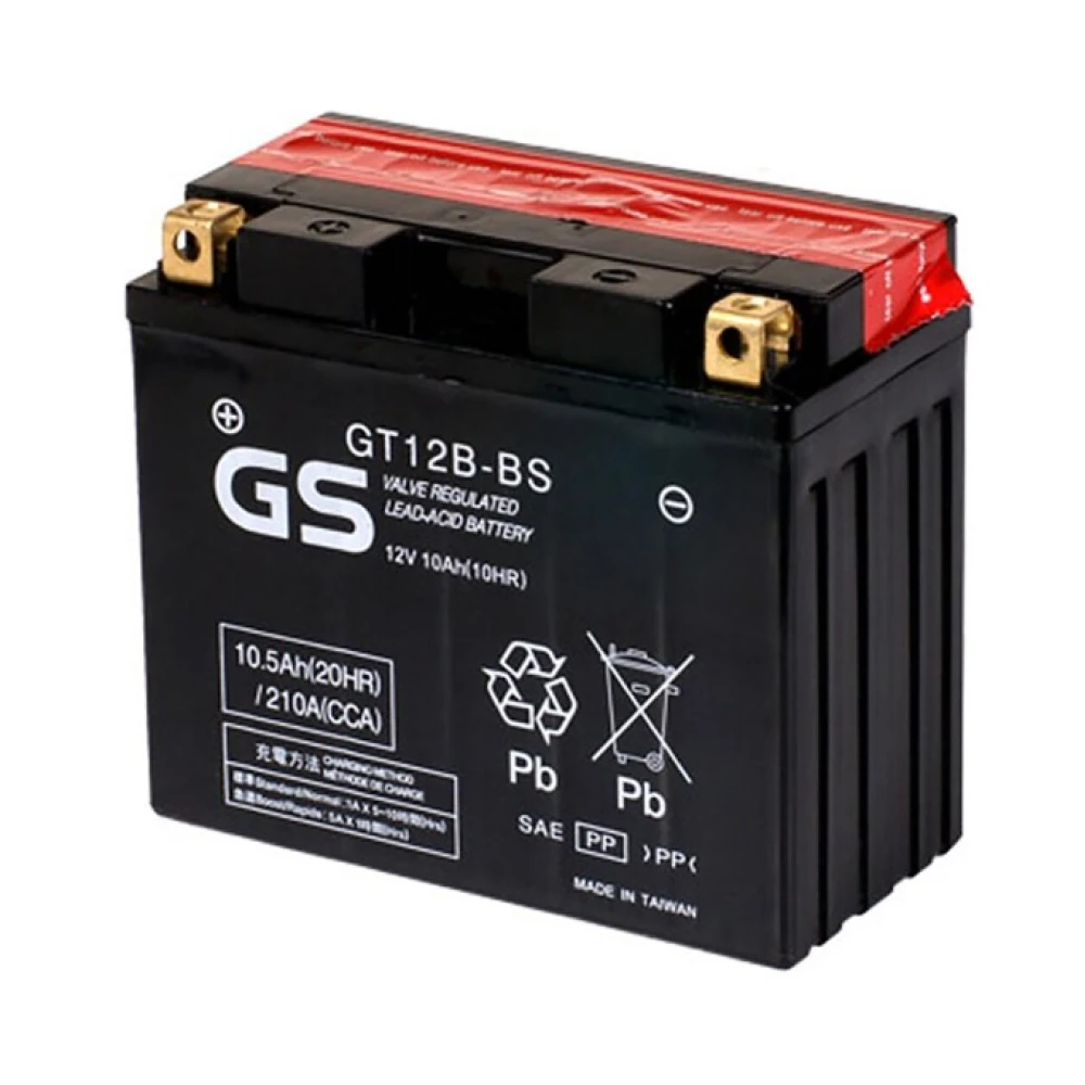 GS AGM Battery GT12B-BS 12V 10Ah (10HR) 210CCA (EN)