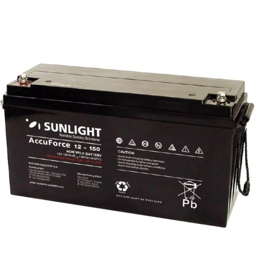 Μπαταρία SUNLIGHT Accuforce 12-150 12V 150Ah (C10) VRLA - AGM