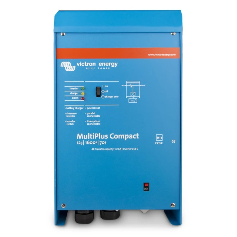 Μετατροπέας - inverter με φορτιστή DC-AC καθαρού ημιτόνου Victron MultiPlus C 12/1600/70-16